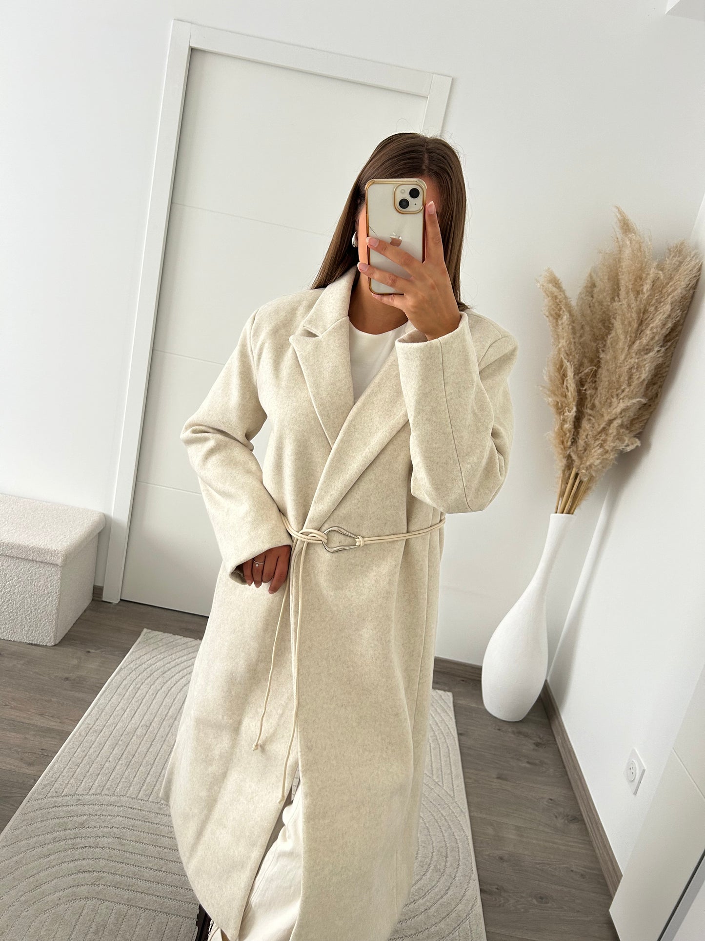 Manteau Long Beige