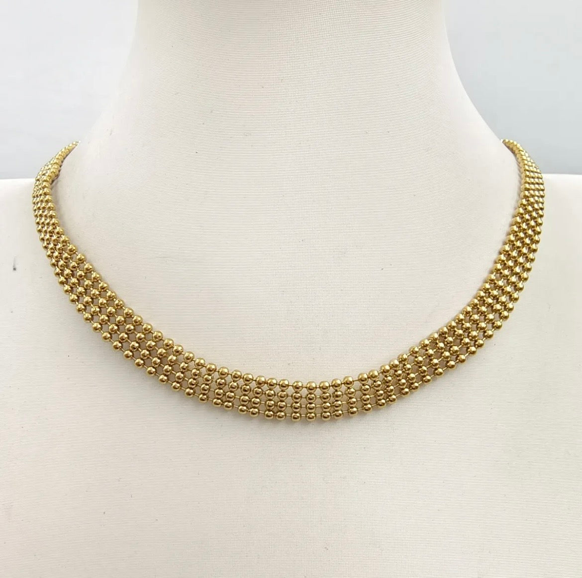 Collier Chaînes Multiples Doré