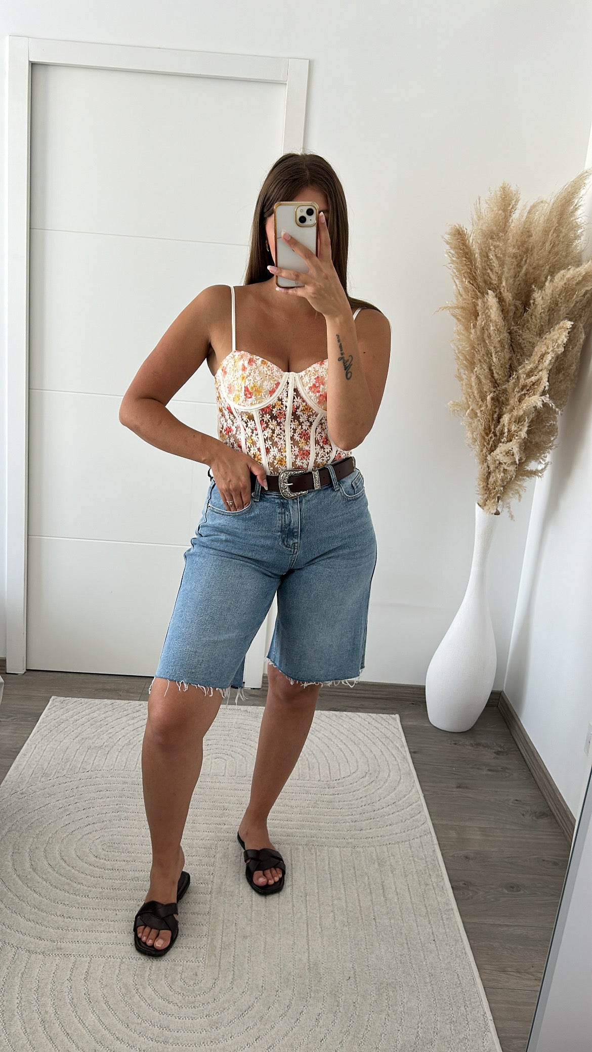 Ceinture Marron En Similicuir