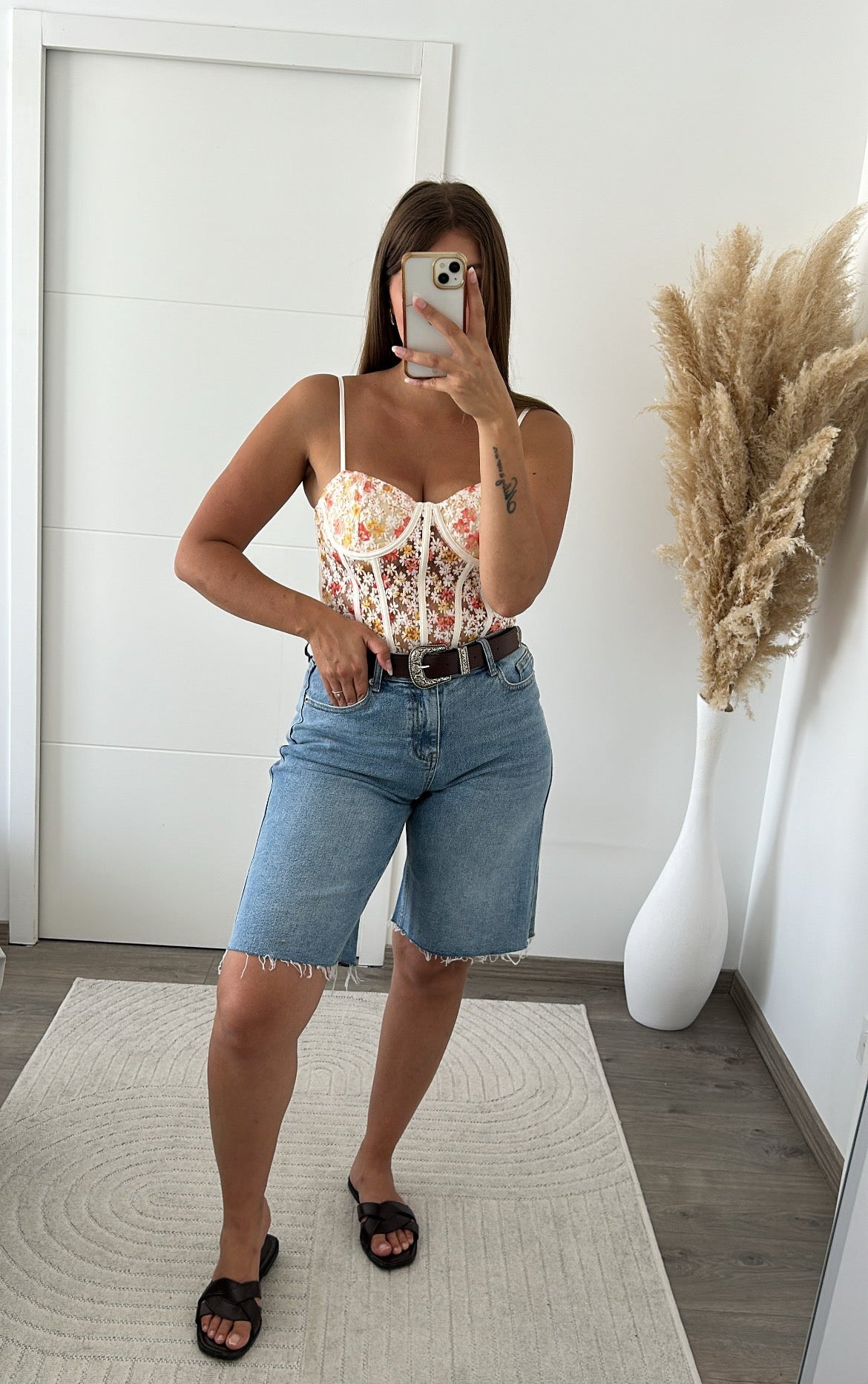 Ceinture Marron En Similicuir