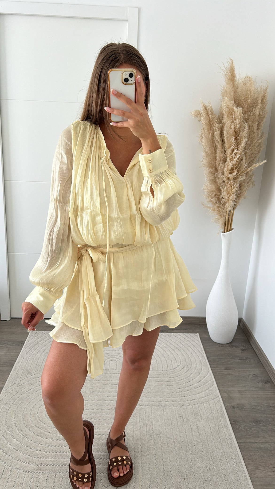 Robe Fluide Jaune