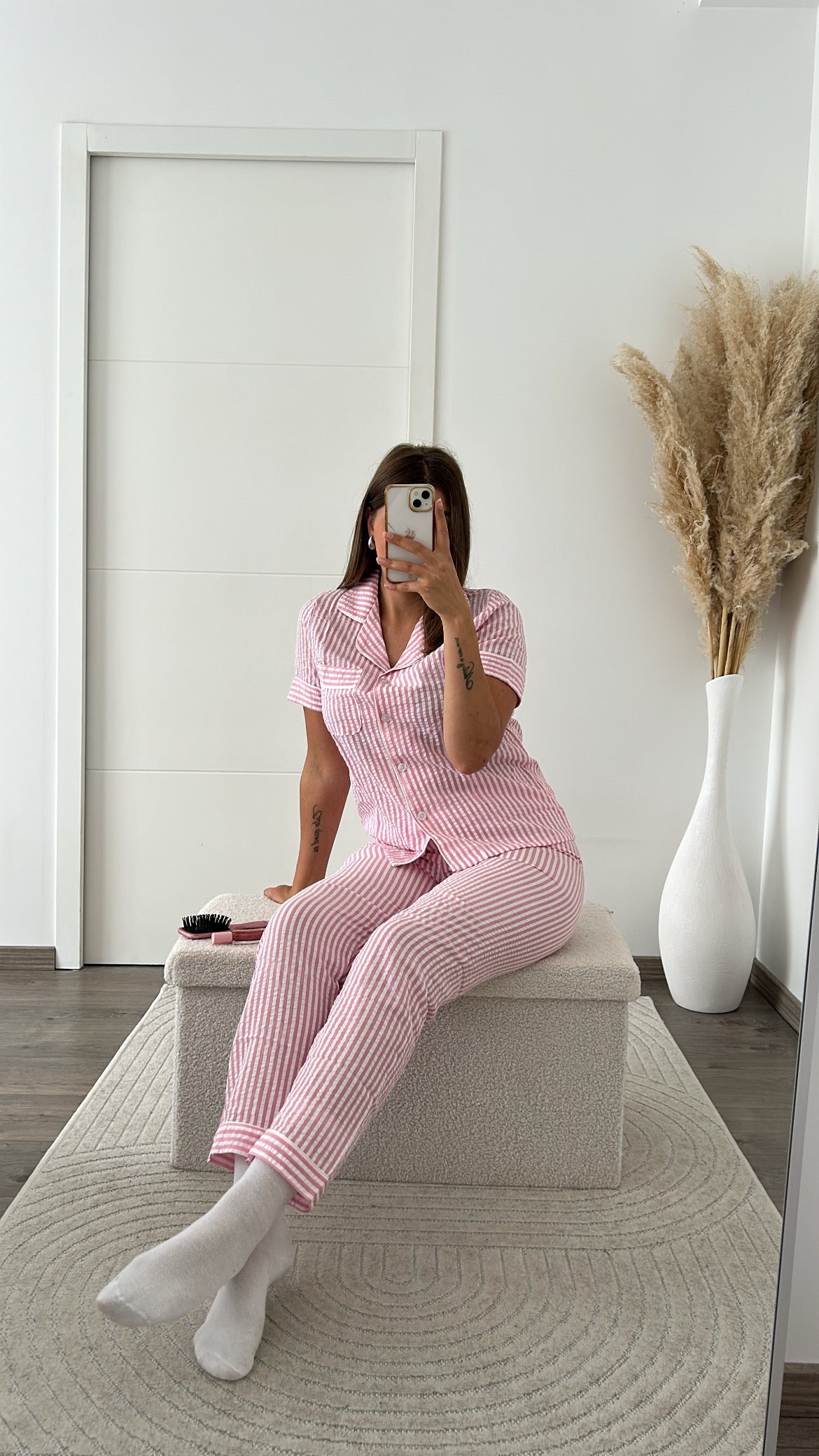 Pyjama Rose Rayé
