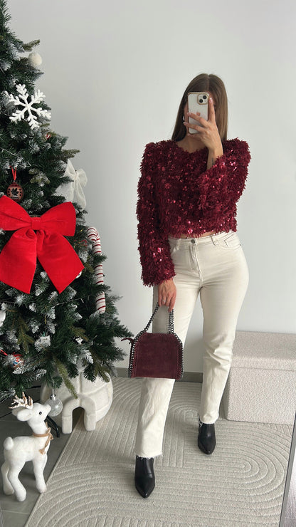 Sac Chaîne Bordeaux