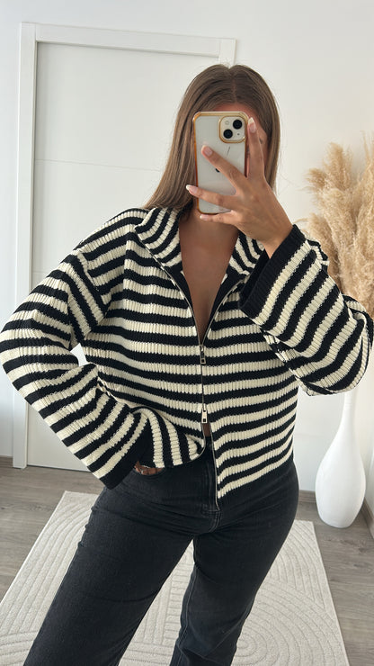Cardigan Marinière Double Zip