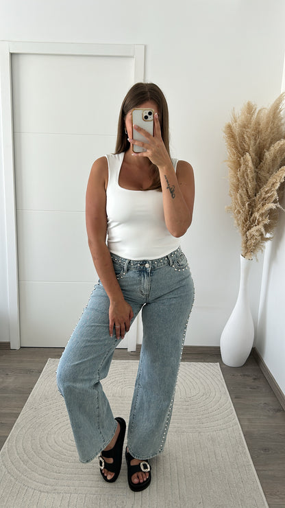 Jean Straight Avec Clous