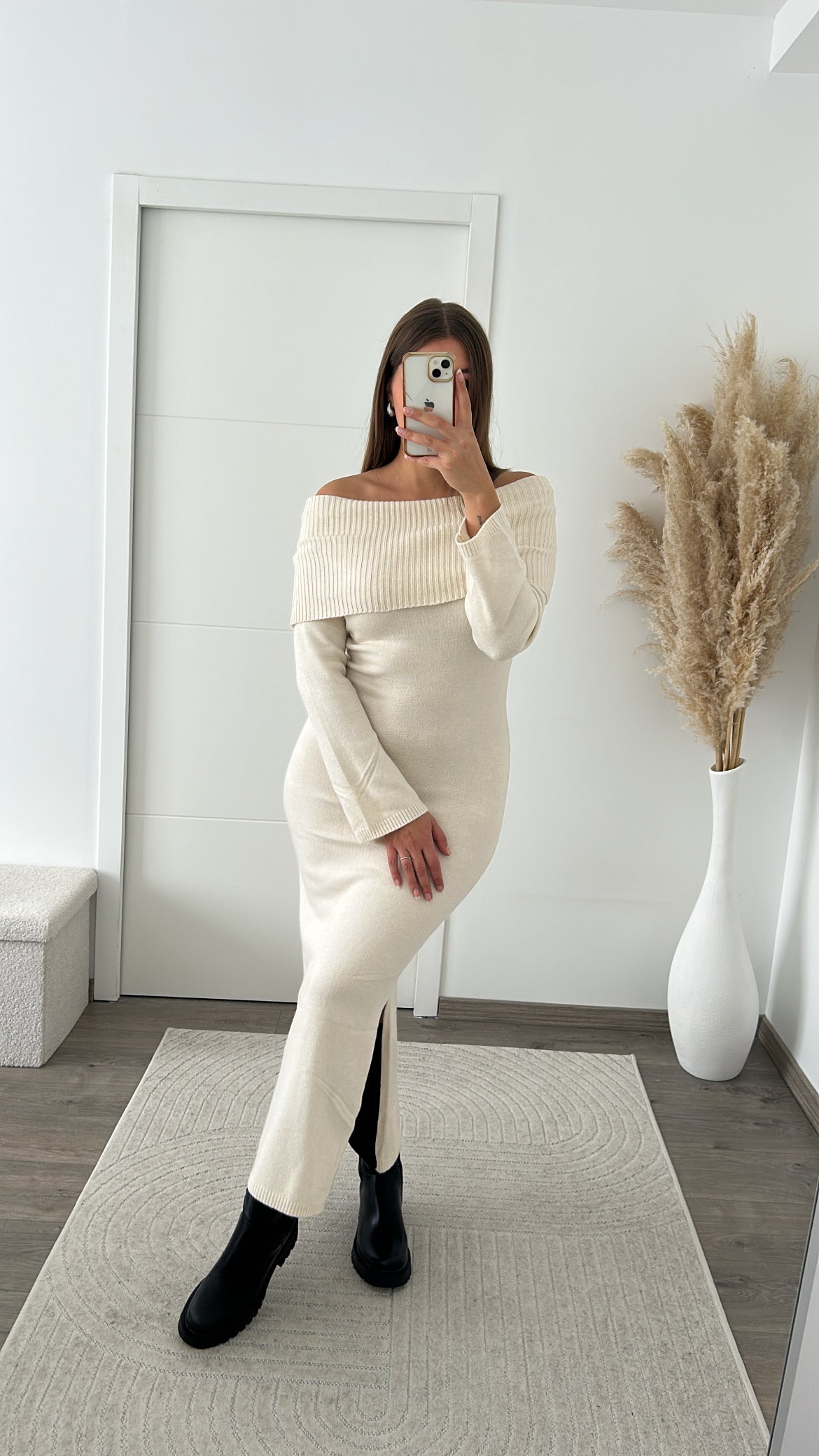 Robe Longue Col Bardot