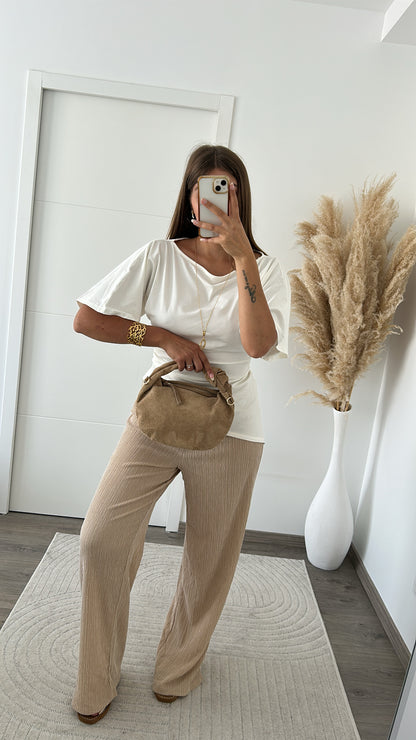 Tee Shirt Asymétrique Blanc
