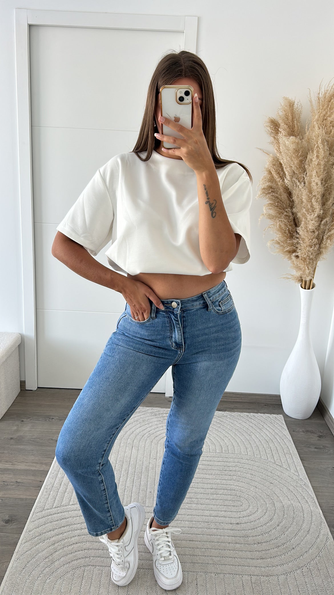 Jean Mom Bleu