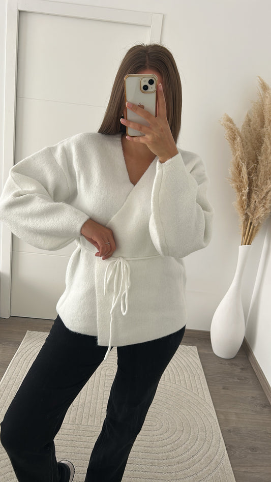 Cardigan Blanc