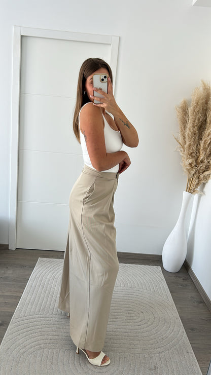 Pantalon Fluide Taupe