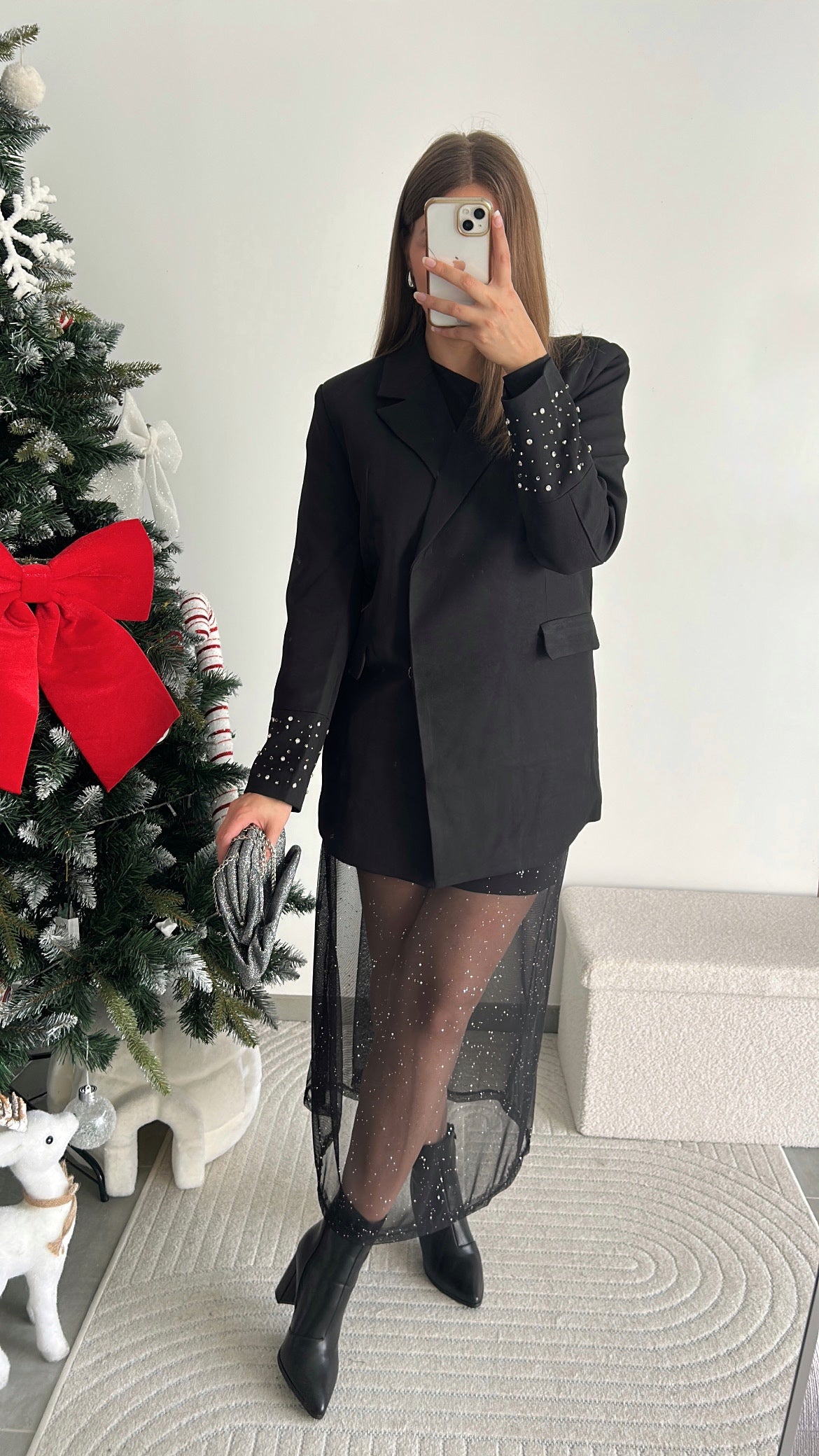 Blazer Oversize Strass