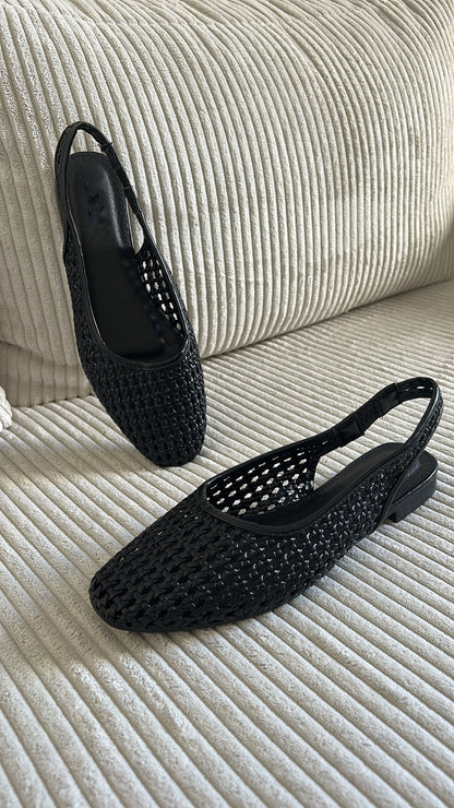 Slingbacks Noires