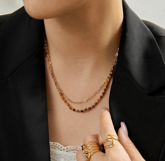 Collier Marron