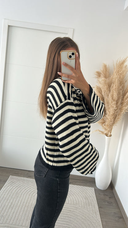 Cardigan Marinière Double Zip