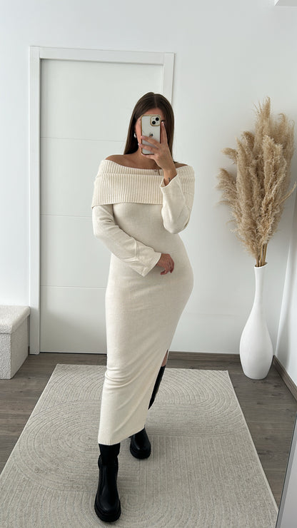 Robe Longue Col Bardot