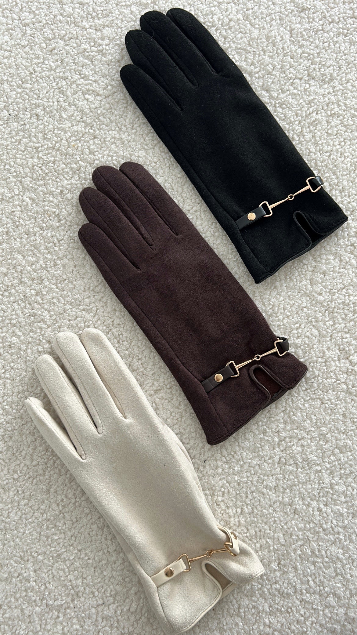Gants Beige