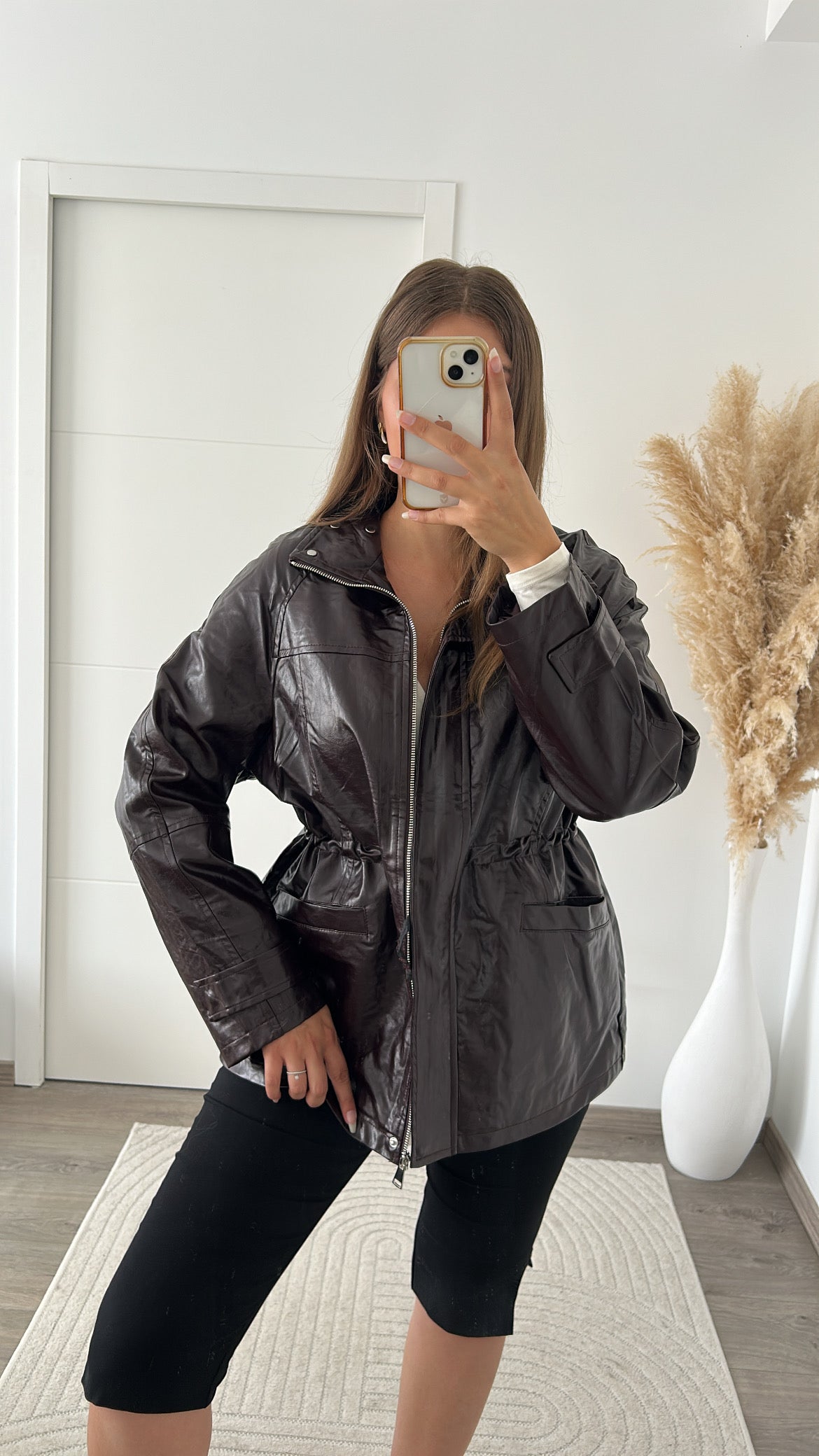 Veste Bordeaux Simili