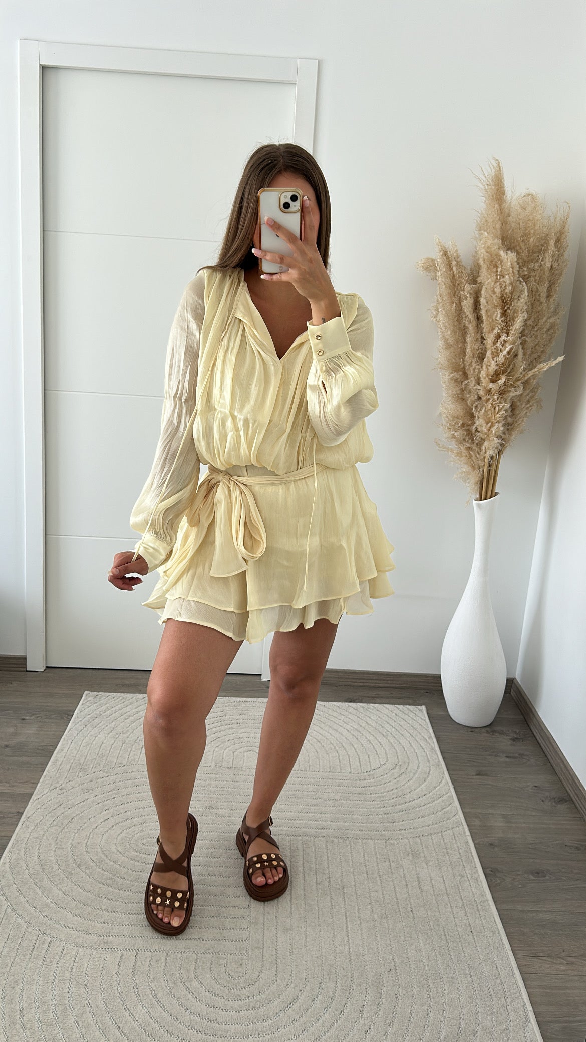 Robe Fluide Jaune