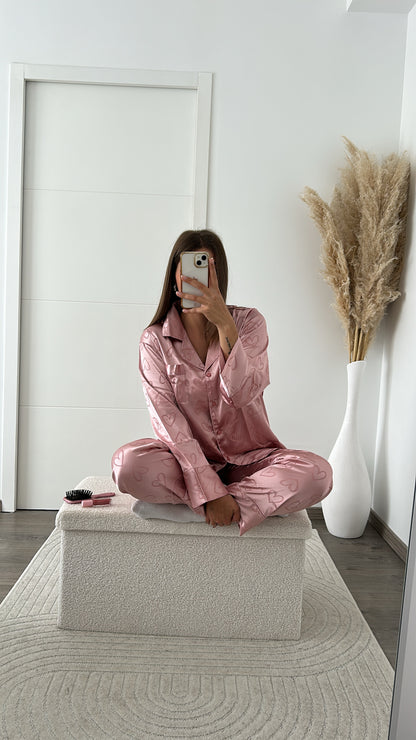 Pyjama Satiné Rose