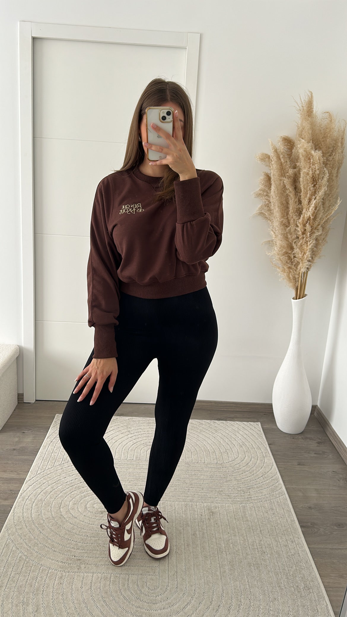 Legging Côtelé Noir