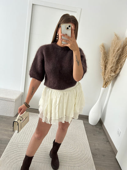 Jupe Short Crème