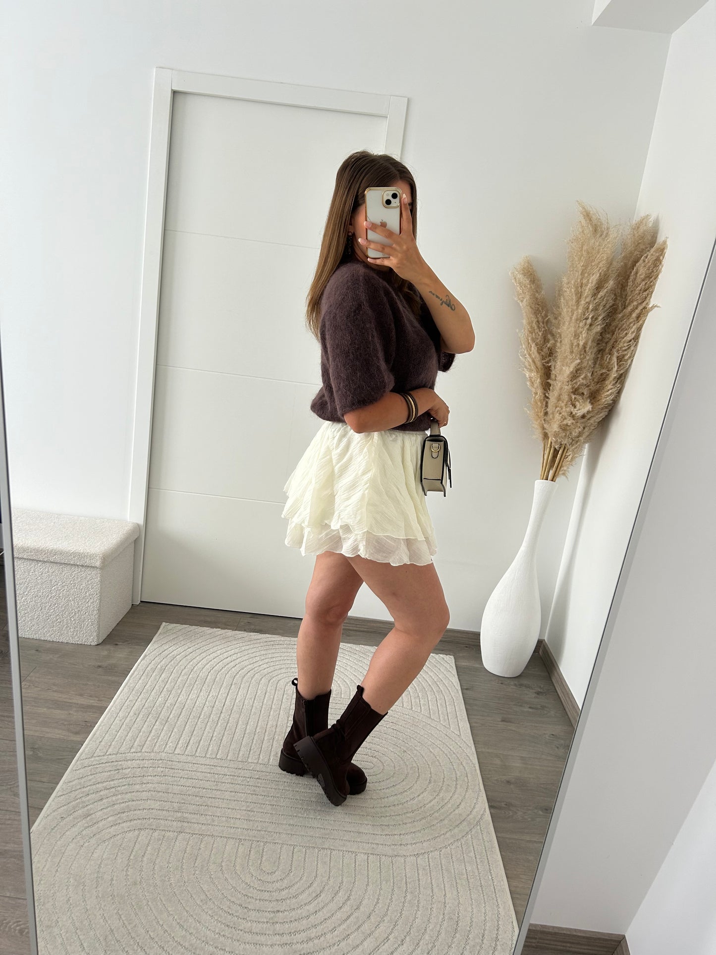 Jupe Short Crème
