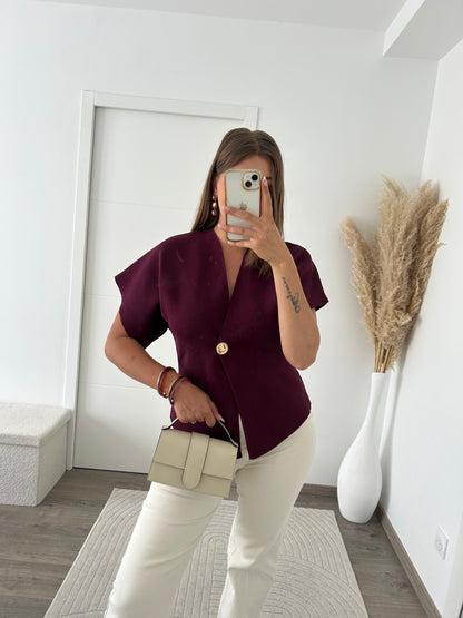 Cardigan Bordeaux
