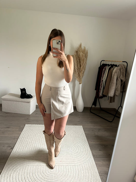 Jupe Short Serena Taupe Clair