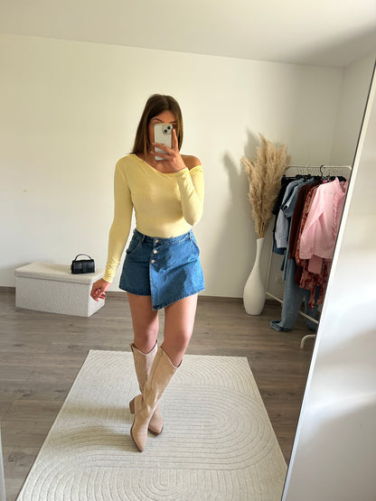 Jupe Short Jean Bleu