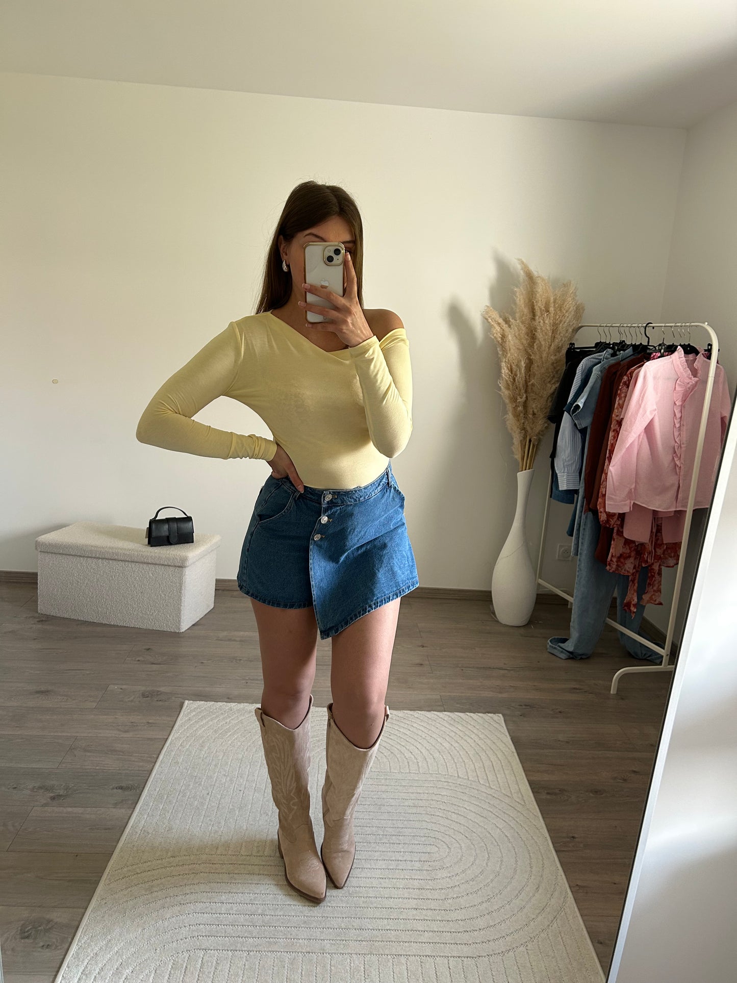 Jupe Short Jean Bleu