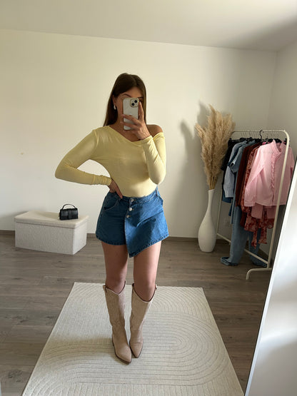 Jupe Short Jean Bleu