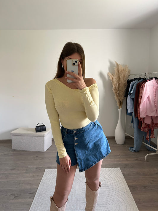 Jupe Short Jean Bleu