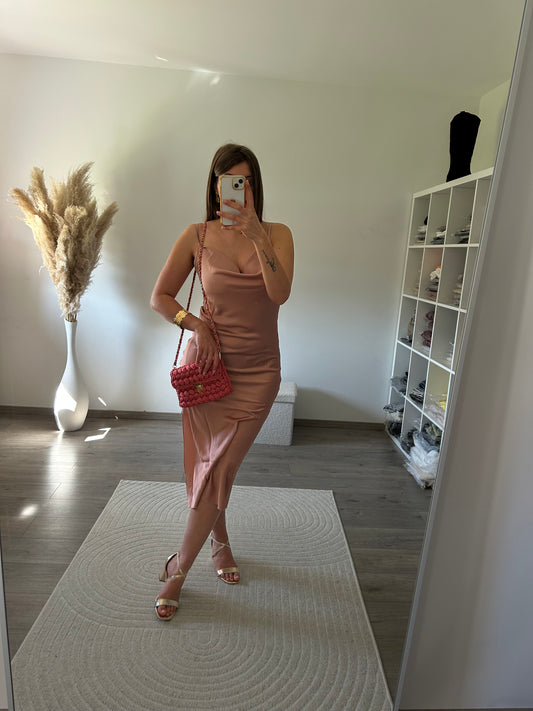Robe Rose Satiné