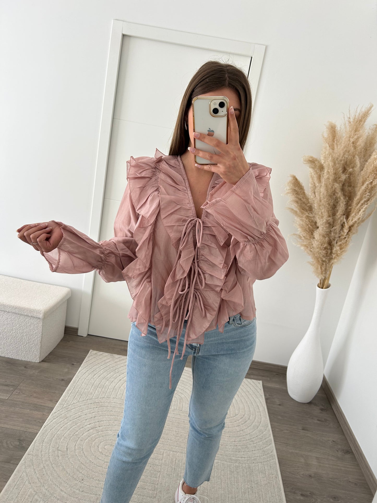Blouse Rose En Lyocell