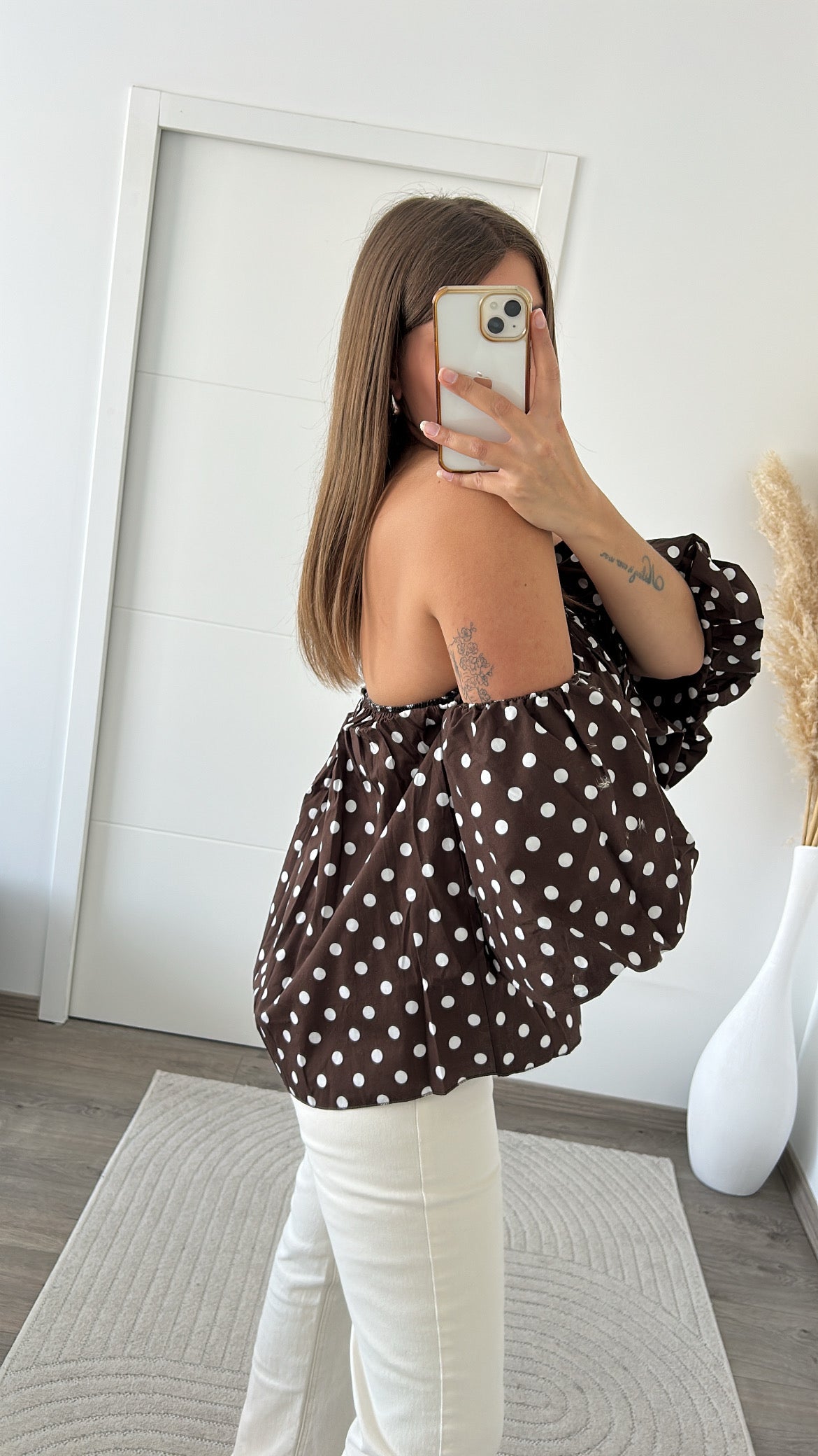 Blouse Chocolat A Pois
