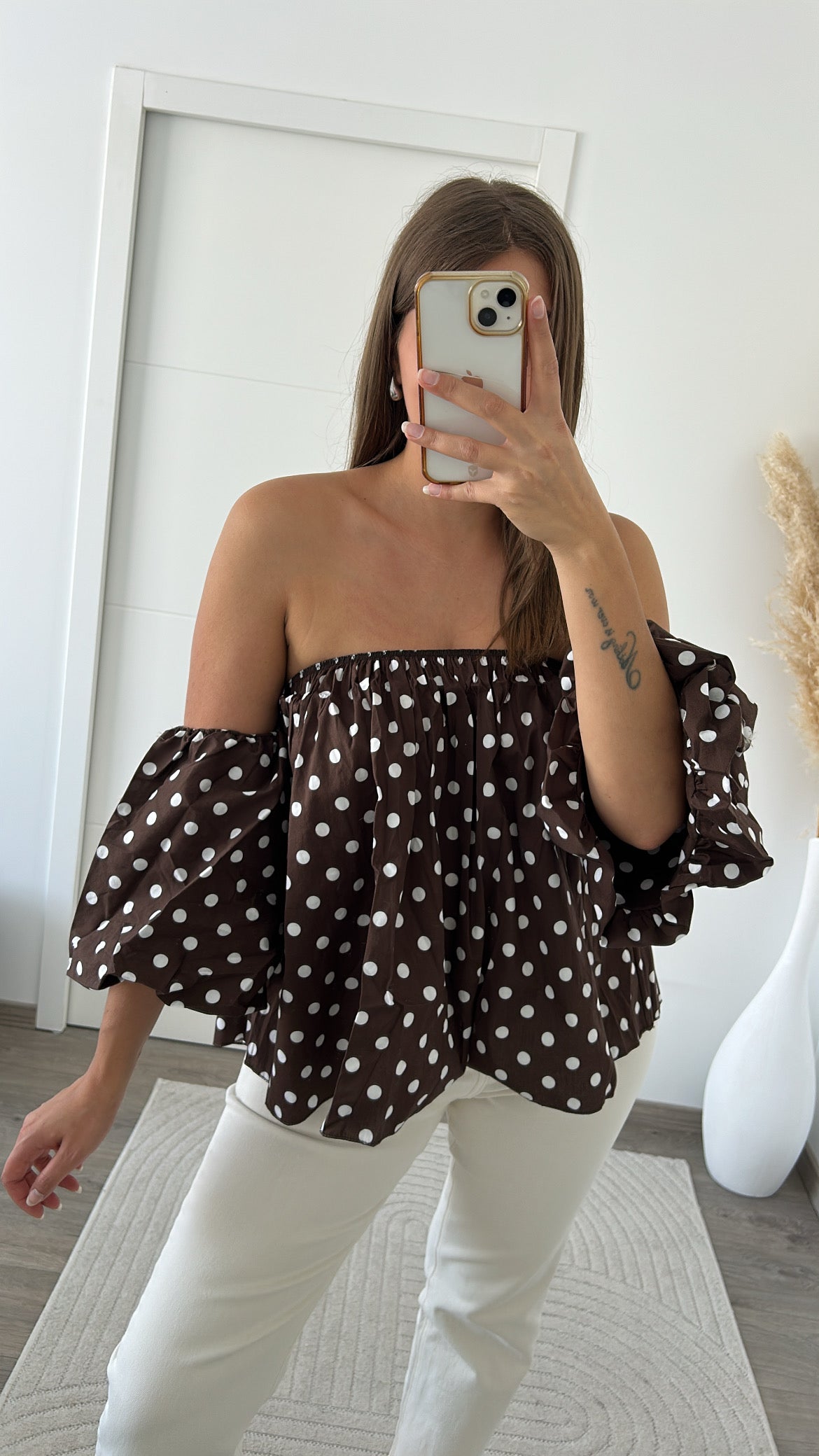 Blouse Chocolat A Pois