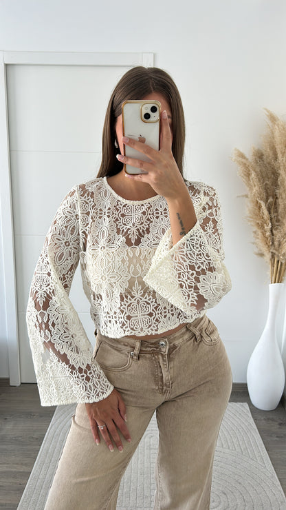 Jean Straight Beige Sable